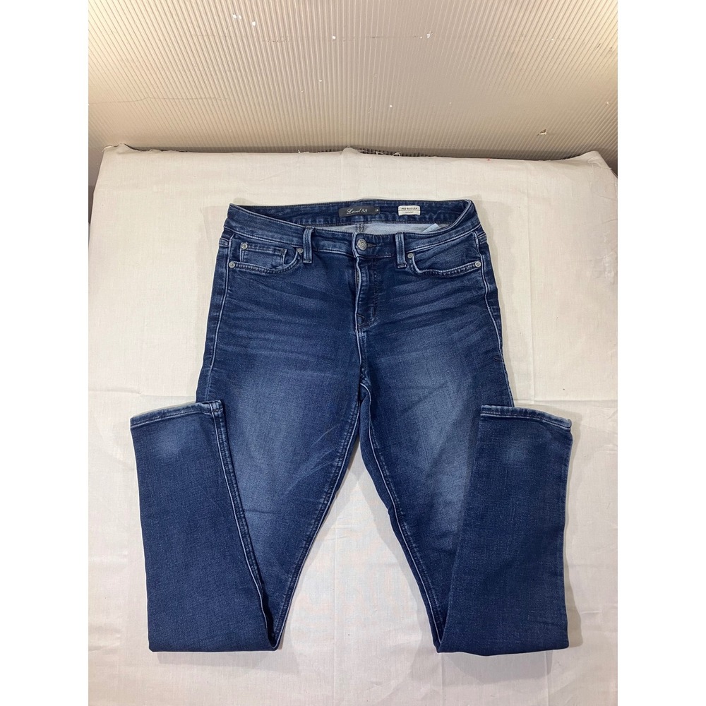 Level 99 Eliza Skinny Mid Rise Jeans Blue Wash Size‎ 28